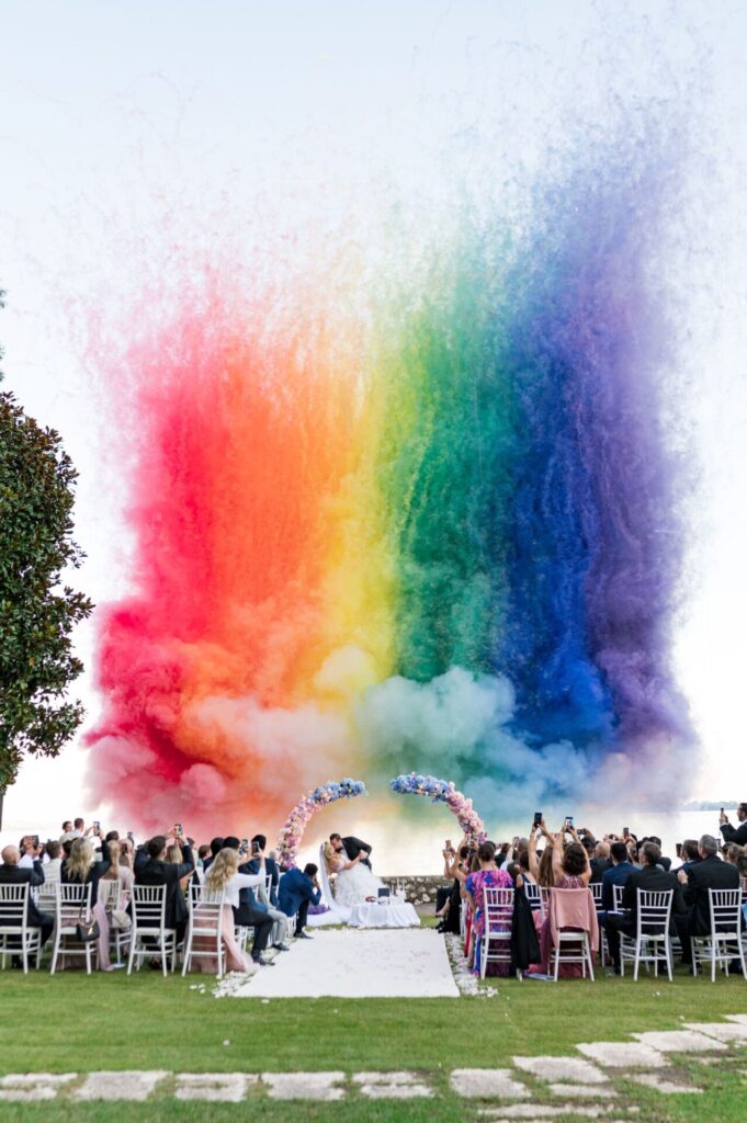 This is a photo from a wedding we created.