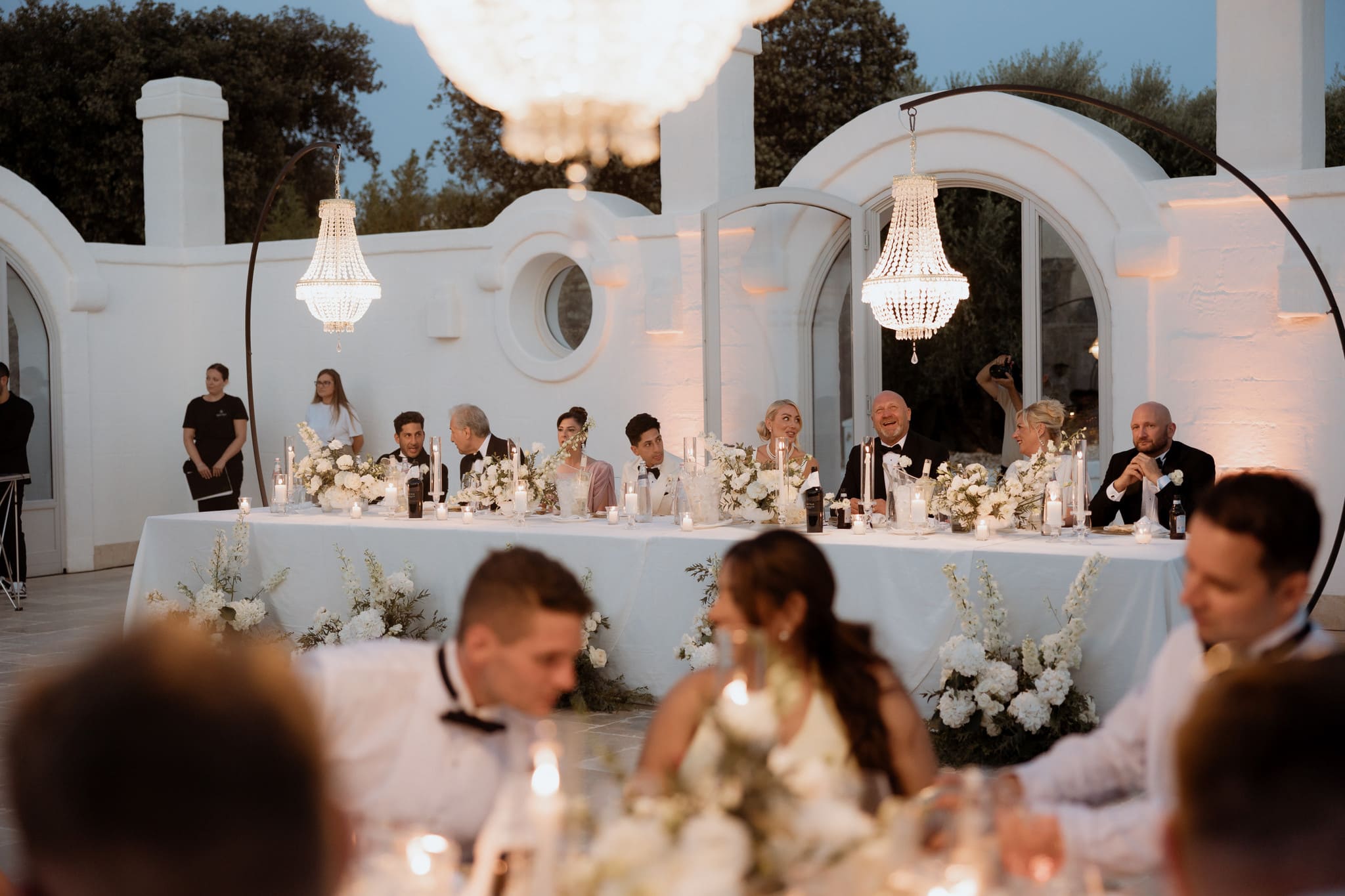This is a photo from a wedding we created.