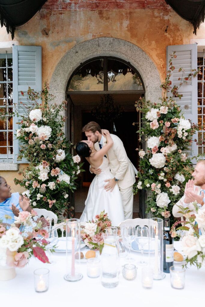 This is a photo from a wedding we created.