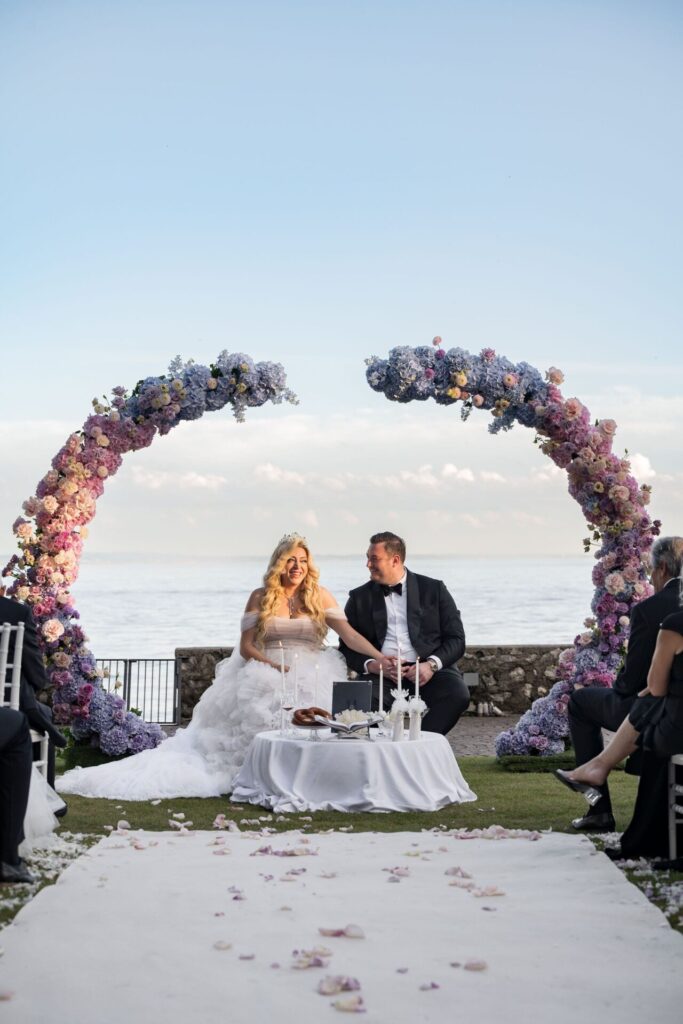 This is a photo from a wedding we created.