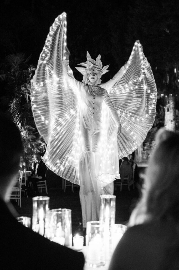 This is a photo from a wedding we created.