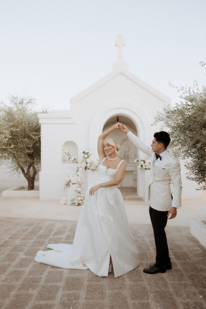 This is a photo from a wedding we created.
